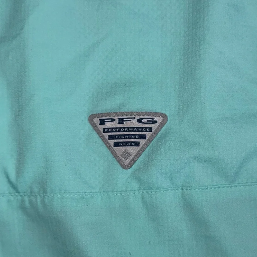 Columbia PFG Omni Shade Short Sleeve Vented Green Fishing Shirt Size X-Large‎